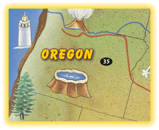 Oregon Map Graphic