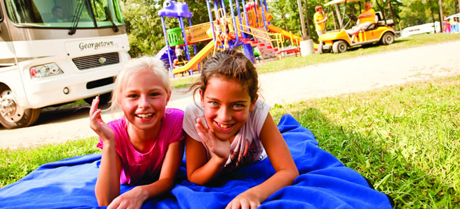 Photo of Kids at a Campground