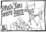 Color your Own Postcard - Wish You Were Here!