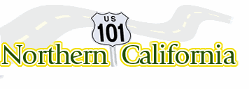 Follow US 101 through Northern California Graphic