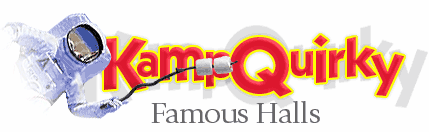 Kamp Quirky - Famous Halls Title Graphic