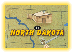 North Dakota Map Graphic